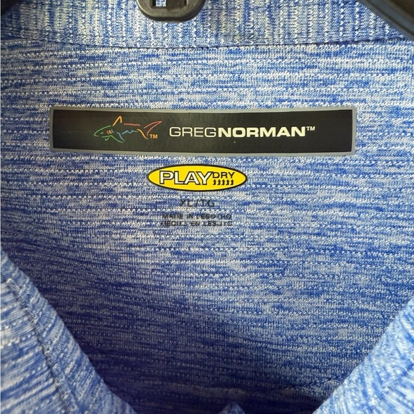Greg Norman Collection Blue Polo Shirt Classic Design - Picture 3 of 3